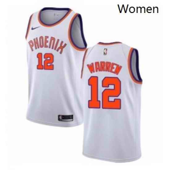 Womens Nike Phoenix Suns 12 TJ Warren Authentic NBA Jersey Association Edition